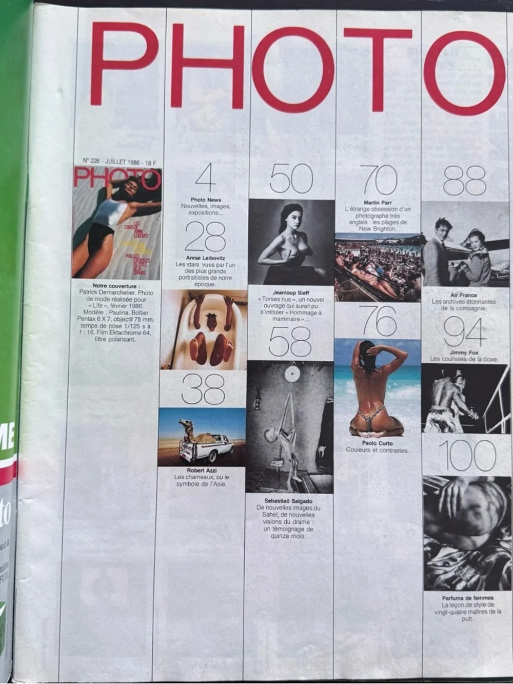 PHOTO 226 Air France Paolo Curto Martin Parr Sahel Salgado Sieff Leibovitz Azzi